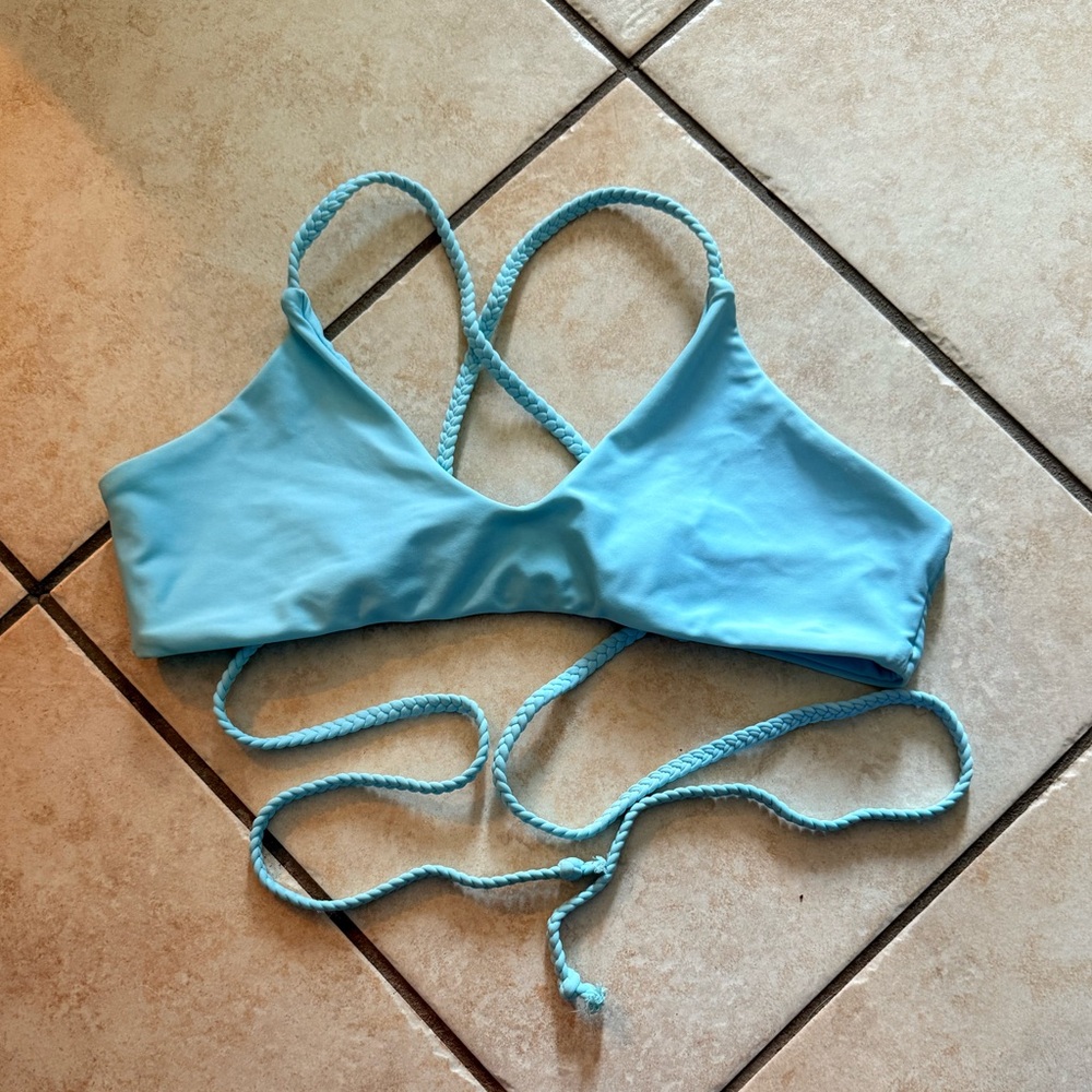 ZAFUL Light Blue Bathing Suit Top